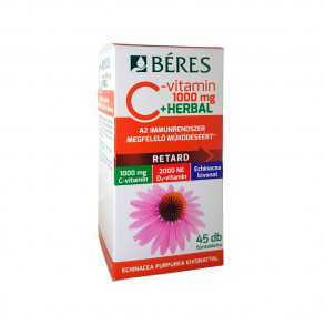 BÉRES RETARD C 1000MG +HERBAL FTBL - 45X